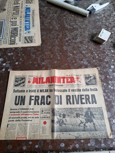 MilanInter calcio lombardo settimanale n. 7 1962 Altafini rivera