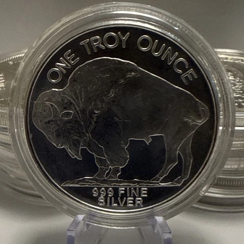 2013 .999 Liberty Buffalo Silver Round Native American 1oz In Capsule#3