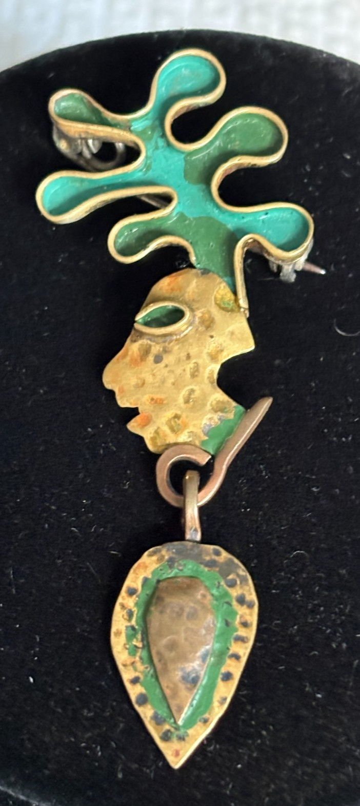 VINTAGE LATE 40S/EARLY 50S MEXICAN MAYA SIGNED SM… - image 1