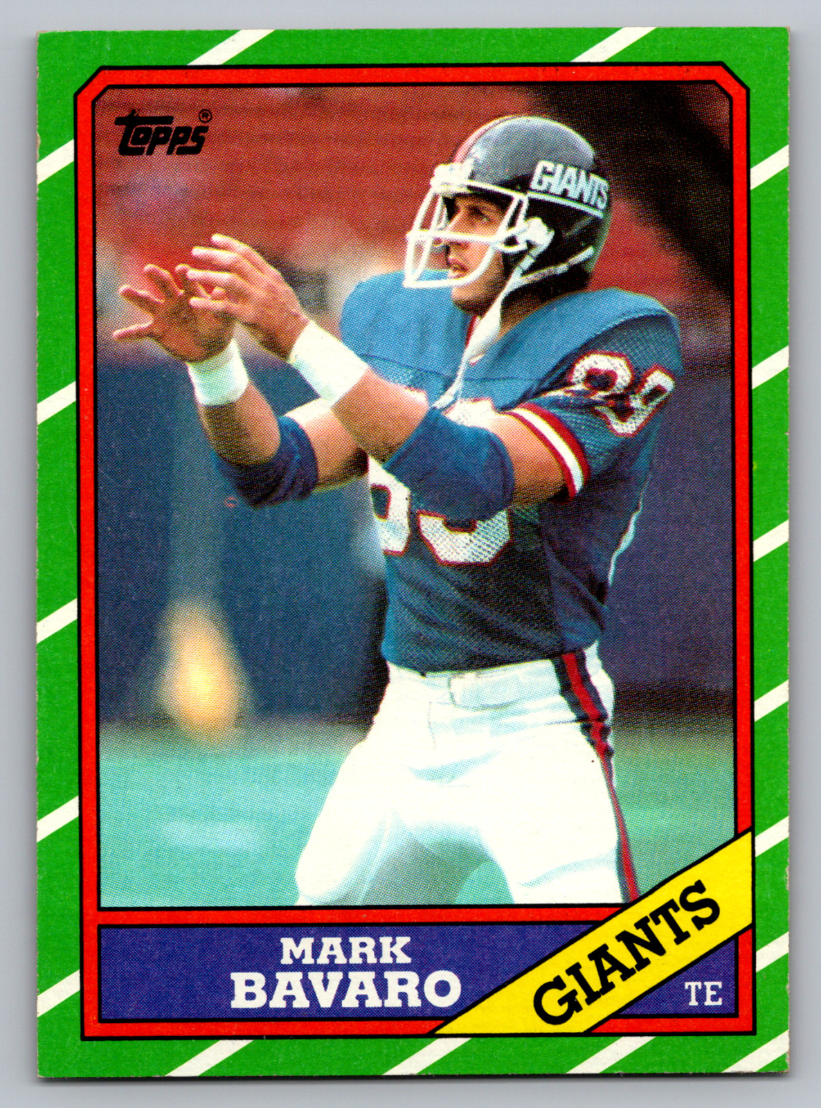 1986 TOPPS #144 MARK BAVARO GIANTS ROOKIE