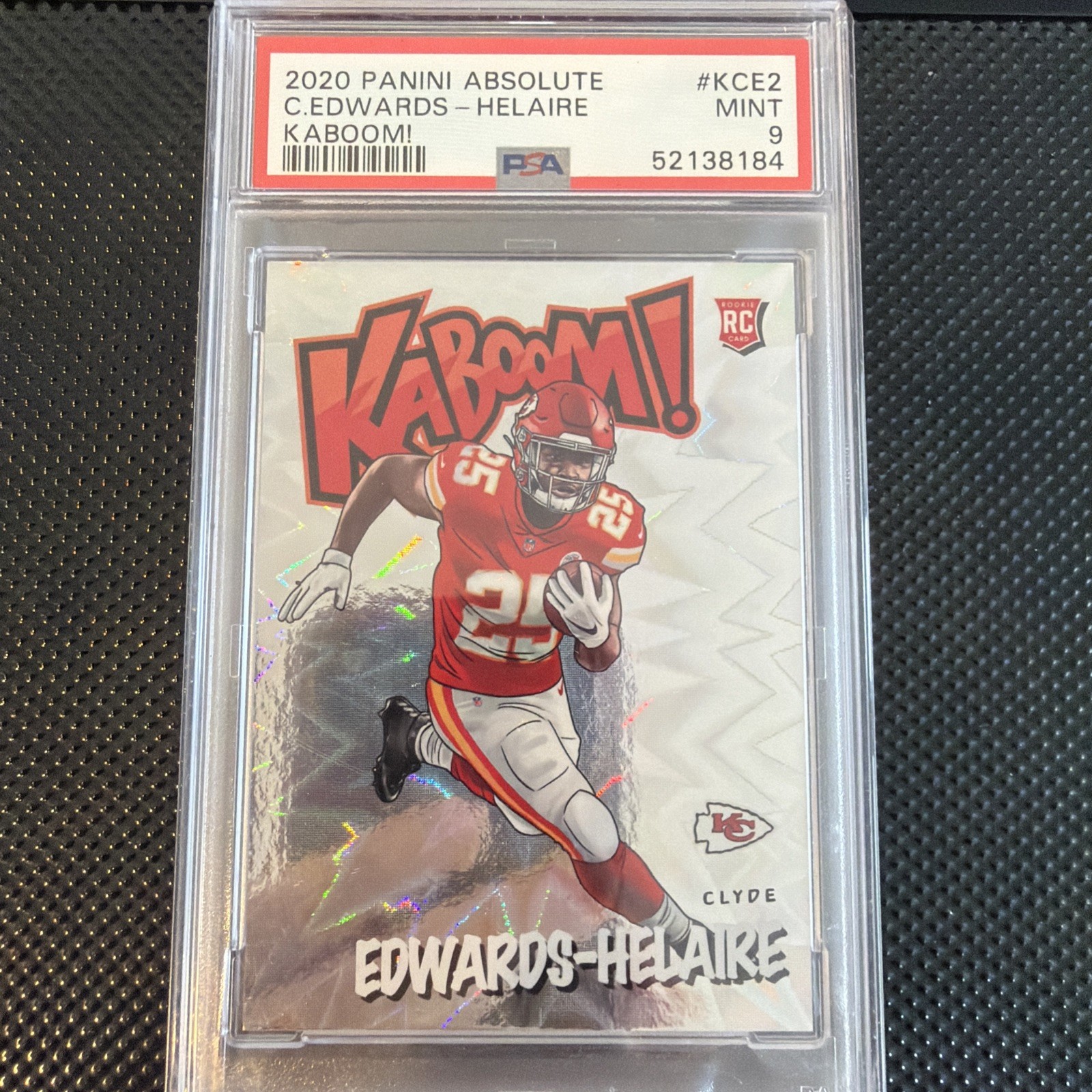 Clyde Edwards-Helaire Panini Absolute Kaboom! #KCE2 Base