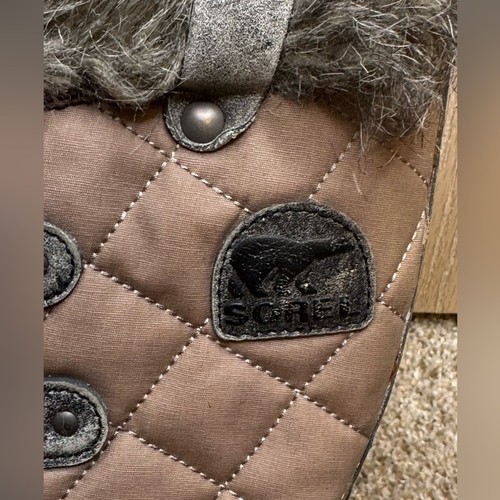 Sorel Tofino Waterproof Winter Snow Boots Womens Size 8 EUR 40 Gray Waxed Canvas - Picture 4 of 10