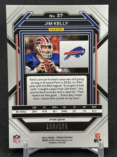 Lotto 4 carte Prizm Jim Kelly 2022 - Pandora, viola, iper, verde scope tutte numerate - Foto 10 di 10