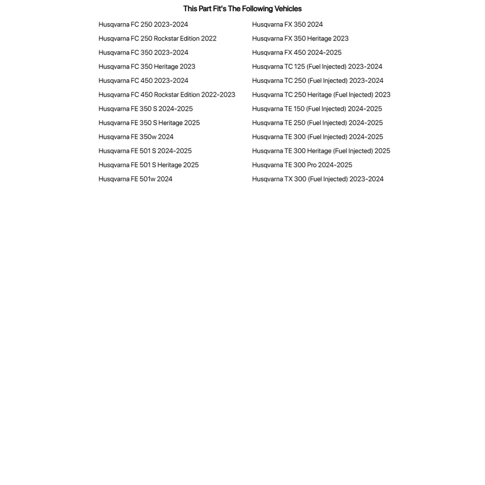 Acerbis X-Grip Frame Guards Black/Grey For Husqvarna FE 350w 2024 - Изображение 2 из 2