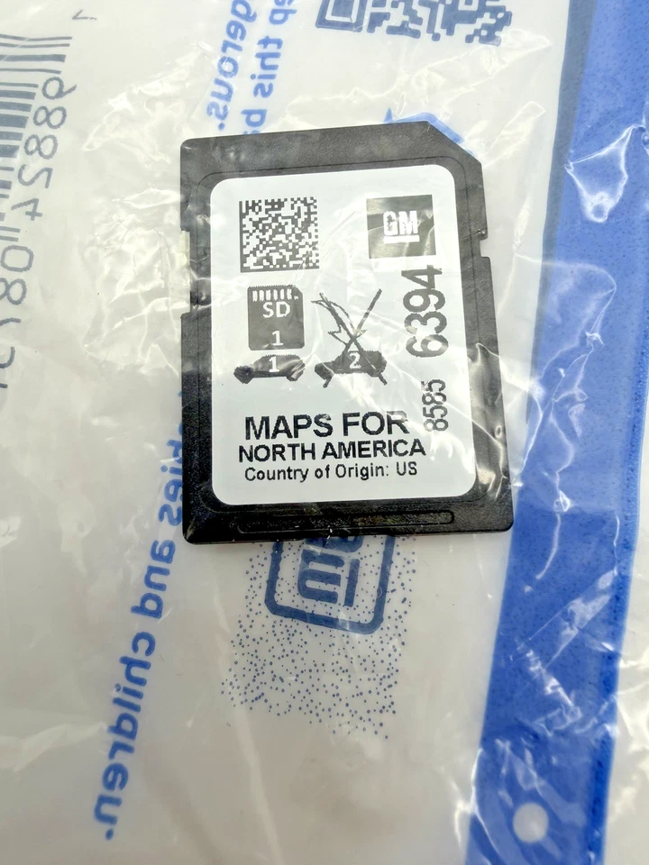 Tarjeta SD genuina GM Chevrolet navegación GPS mapas de América del Norte GM 85856394 OEM Foto 2 de 2