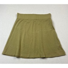 Free People FP Beach Olive Green Mini Skirt Size M Pull-On A-Line Casual Soft