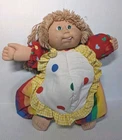 Vintage Cabbage Patch Kids Girl Doll Light Brown Hair Green Eyes Clown 1986 CPK
