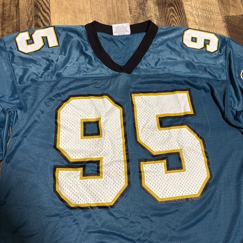 Vintage 1995 Starter Jacksonville Jaguars Inaugural Season Jersey #95 Size 52 XL - Picture 2 of 9