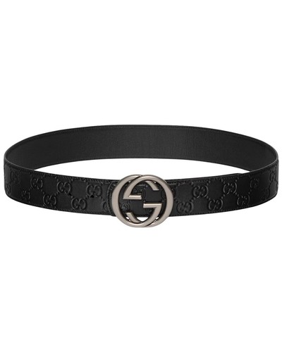 Gucci Leather Belt Men's Black 105