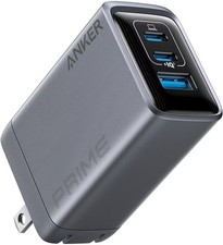 Anker - Prime Charger 100W, 3 Ports, GaN - Silver