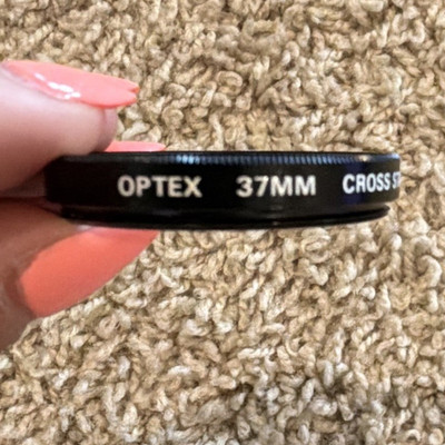 Optex Cross Star 37mm Clear Camera Lens Filter Circular Threaded for Camera