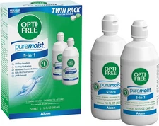 Opti-Free Pure Moist Contact Lens Solution Twin Pack, 2 x 10 oz