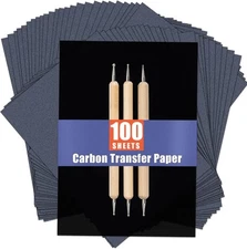 PSLER 100 Sheets Carbon Paper Sheets, Transfer for DIY... 