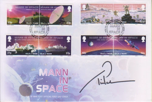TIM PEAKE  SIGNED ISLE OF MAN FDC