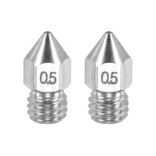 MK8 Nozzles 0.5mm 3D Printer Extruder Nozzle for 1.75mm Filament Pack of 2