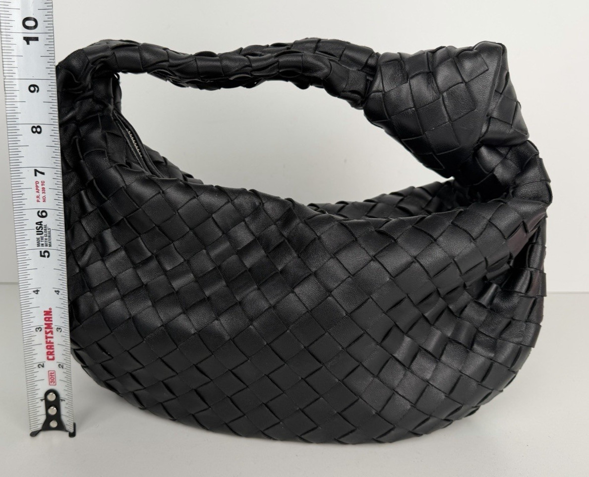 Bottega Veneta Jodie Small Bag in Black Intrecciato Leather D4 thumbnail 8
