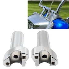 3.5" Straight Handlebar Risers Fit Harley 1" Bar Dyna Sportster Softail Chrome
