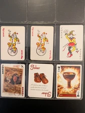 #21 - 6 Different  JOKERS   Single Swap Playing Cards -   Free Ship