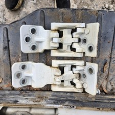 15-19 Ford Transit 150-350 Rear Left Door Hinges Set Upper And Lower White OEM