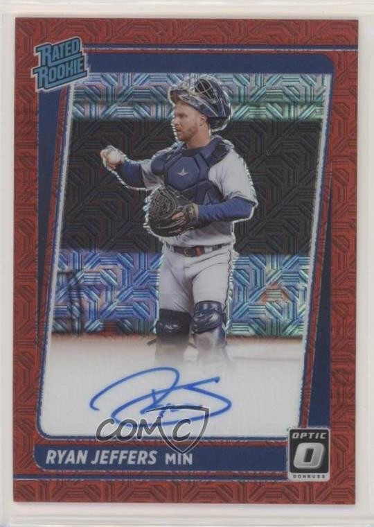 2021 Panini Donruss Optic Red Mojo Prizm 69/99 Ryan Jeffers #RRS-RJ Auto RC 0w7