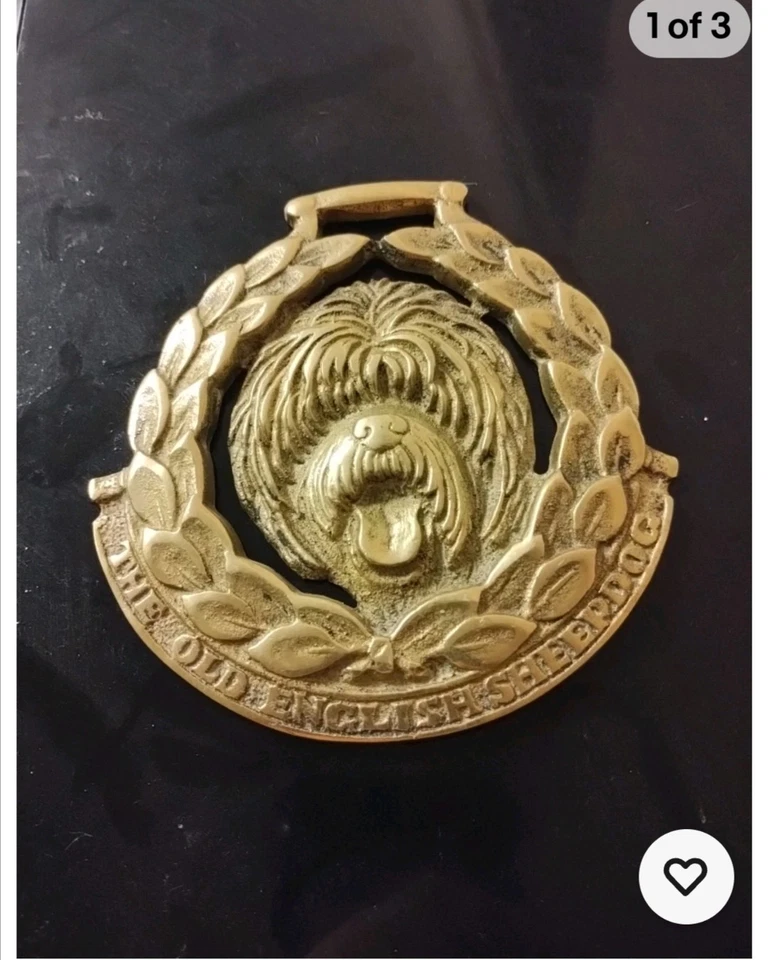 Vintage Horse Brasses Of Rough Collie Bull Terrier Old English Sheepdog JEE + 1 - Image 4 of 4