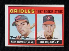 1967 Topps High # Mark Belanger Bill Dillman #558 0vl1