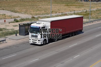 LKW Foto MAN TGA Planensattelzug Kasachstan weiß SCHINTAG #w8nr