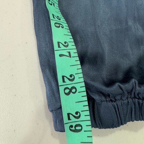 Tina + Jo Women Blue Satin Cargo Jogger Pant Size Small - Picture 8 of 8