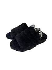 Women's UGG Fluff Yeah Slide Slippers Black Size 10