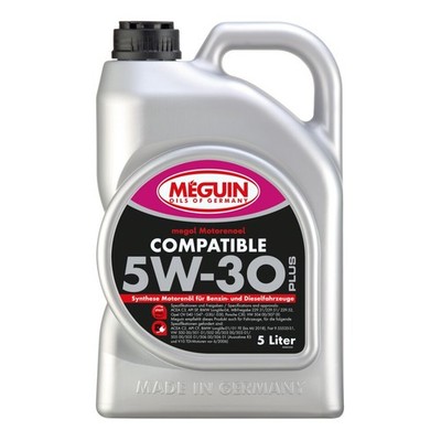 Motoröl Meguin 6562 megol Compatible SAE 5W-30 Plus 5 Liter