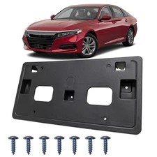 For Honda Accord 4Dr 2018-2020 Front Bumper License Plate Frame Holder  Bracket