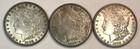 Mixed Date Morgan Dollar Lot! 3 Total Coins! Choice Au+! Insane Find! Nr #P266