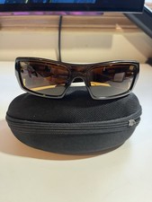Oakley Gascan Sunglasses Tortoise Shell Brown Lens Mens Wrap Sport Made in USA