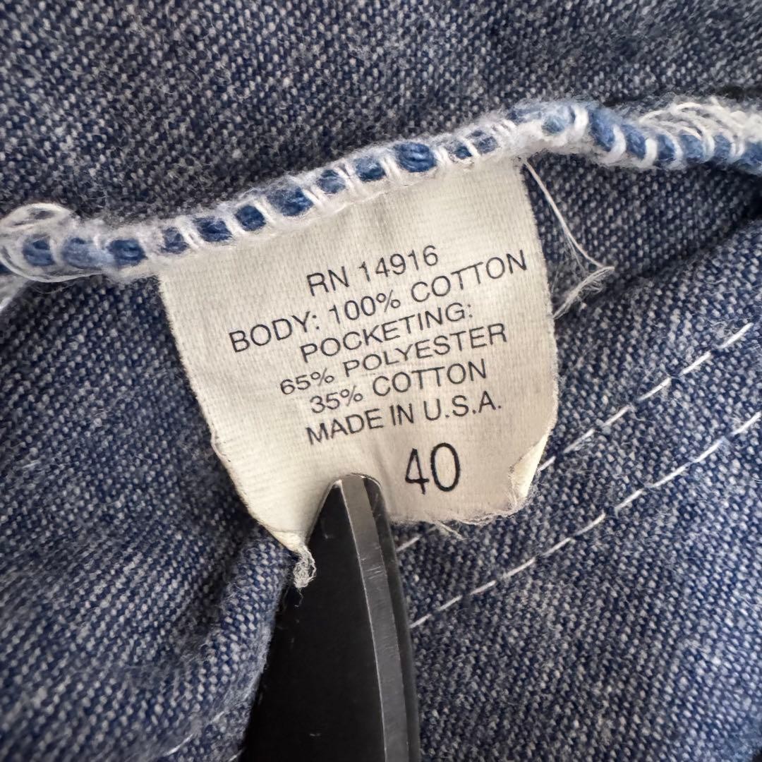 POINTER BRAND Denim Coverall Work Jacket Indigo B… - image 5