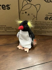 Ty Beanie Babies: Frigid The Penguin - New - With Tag Protector