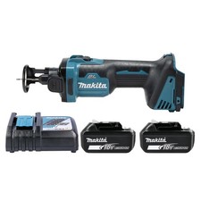 Makita DCO181Z 18V LXT Cordless Drywall Cutter With 2 x 3Ah Batteries & Charger