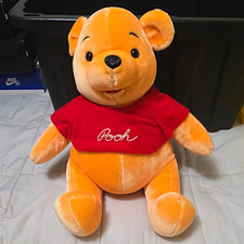 Disney Winnie the Pooh Plush Stuffed Bear Red Shirt 14 in 2005 MPN 58782