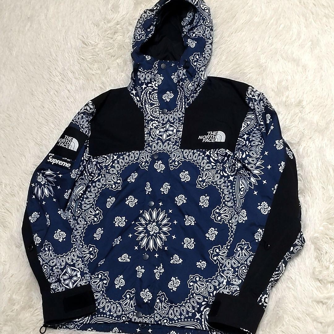 Supreme x THE NORTH FACE Bandana Mountain Parka S M Size Used in