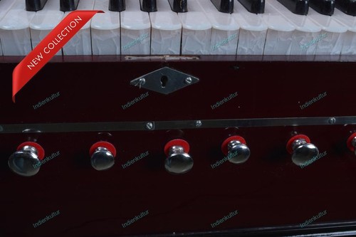 Harmonium 9 Stopper Chudidaar Balg 42 Tasten zwei Schilf Harmonium mit Tasche - Bild 8 von 10