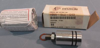 DEUBLIN 1005-000-049 ROTARY UNION UNION SM 1/4 BSP RIGHT HAND