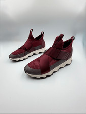 SOREL Kinetic Sneak Women  s Size 8 Burgundy Gray Strap Sneakers NL3126-624