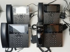 Lot of 4 POLY VVX 450 12-Lines Business IP Desktop Phone - Local Pick Up Only