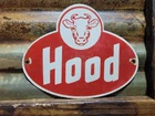 VINTAGE HOOD PORCELAIN SIGN OLD DAIRY FARM DAISY MILK COW AGRICULTURE FARMING