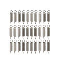 0.3x2x10mm Stainless Steel Small Dual Hook Tension Springs 100pcs