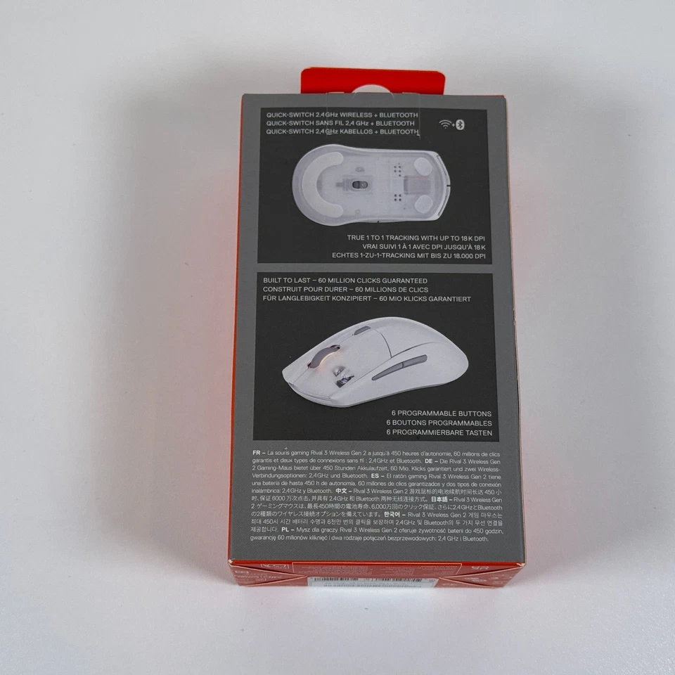 SteelSeries - Rival 3 Gen 2 Wireless Optical Gaming Mouse White - Image 3 of 4