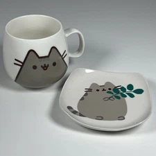 Pusheen The Cat Coffee Tea Mug Ceramic 8 fl oz. With Saucer 2020