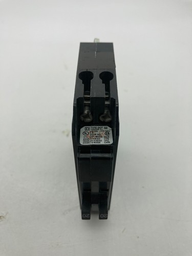 Interruptor de circuito de gancho de metal tándem enchufable Square D QOT2020 1 polo doble 20A 120 V - Imagen 8 de 13
