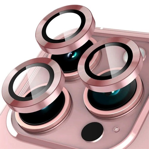 For iPhone 12 13 14 15 16 Pro Max Lens Protector Tempered Glass with Metal Ring - 第 49/126 張圖片