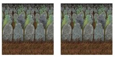 Beistle Graveyard Backdrops 2 Tombstone Wall Coverings 4 Ft x 30 Ft