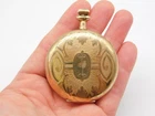ANTIQUE ELGIN NATL WATCH CO GOLD FILLED RAILROAD POCKET WATCH FOR PARTS